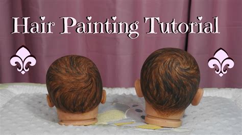 How To Basic Hair Painting Tutorial For Reborn Baby Dolls Youtube