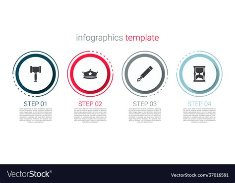 Set Judge Gavel Police Cap With Cockade Fountain Vector Image