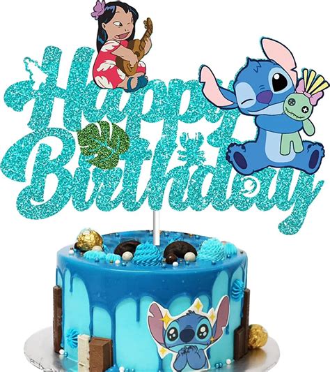 Suministros De Decoraci N De Pasteles Con Tem Tica De Lilo Stitch Para