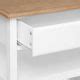 Table Basse 4 Tiroirs Design Solen 110cm Blanc