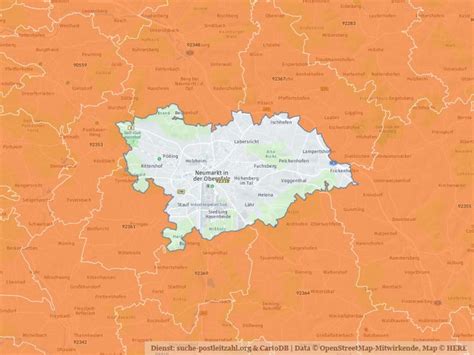 Neumarkt In Der Oberpfalz Mit Plz Karte Und Stra Enverzeichnis