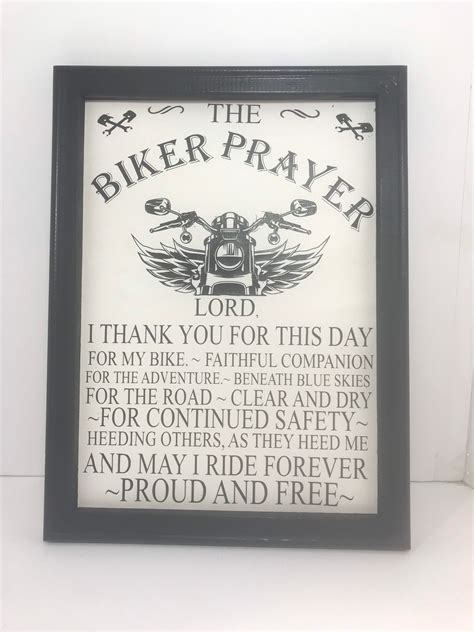 The Biker Prayer Etsy