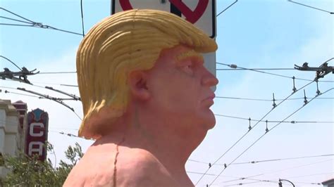 Photos Crowds Gather To Take Photos Of Naked Donald Trump Statue In Castro