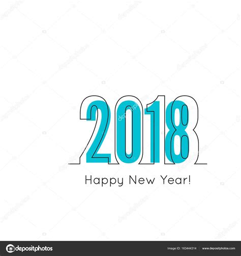 2018 Feliz Año Nuevo Antecedentes Vector De Stock Por ©sumkinn 163444314