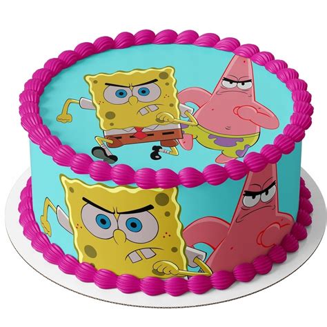 Op Atek Na Tort Spongebob Boki I Napis Oficjalne