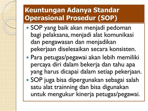 PPT STANDAR OPERASIONAL PROSEDUR SOP LABORATORIUM IPA PowerPoint