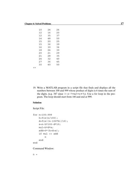 Solution Of Matlab Chapter 6 Pdf