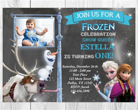 Free 10 Unique Frozen Birthday Invitation Designs In Psd Ai Ms