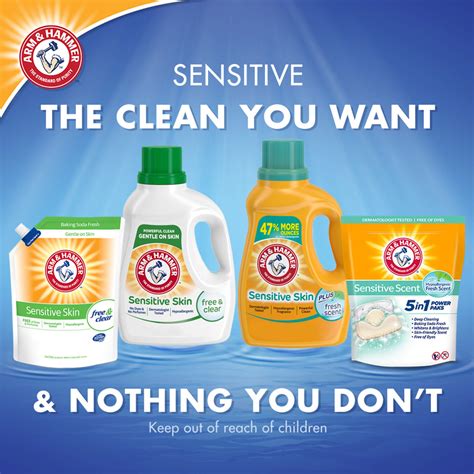 Buy Arm And Hammer Sensitive Skin Plus Fresh Scent 100 Loads Liquid