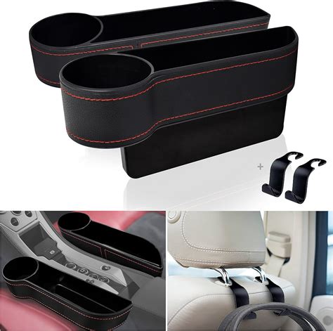 Econour Car Seat Gap Filler With Cup Holder Front Seat Car Organizer