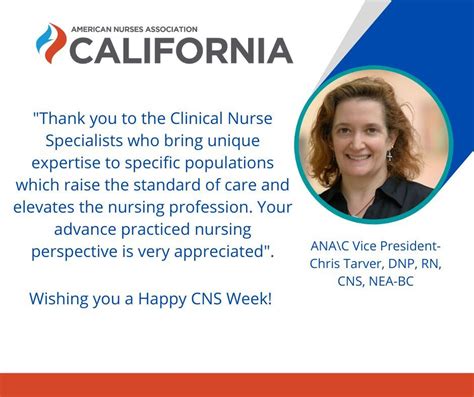 American Nurses Association California On Linkedin Happy Cns Week