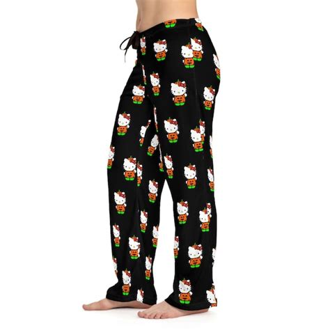 Hello Kittypajamas Pants Etsy