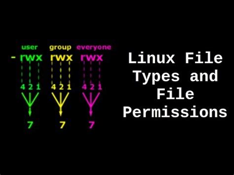 Linux File Types And File Permissions Youtube