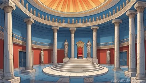 Ancient Greek Throne Room | Stable Diffusion Online