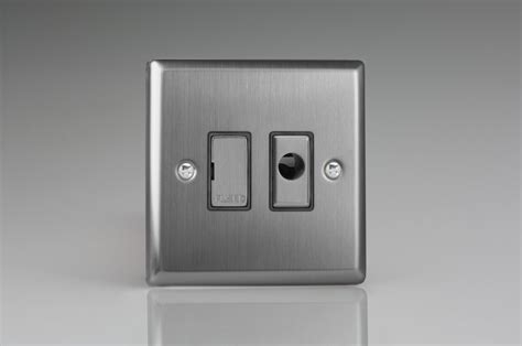 varilight classic  unswitched fused spur flex outlet  metal