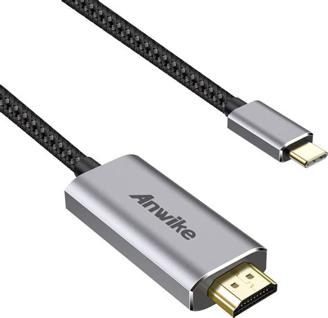 Usb C To Hdmi Cable K Ft Anwike Type C To Hdmi Cable Dp Alt Mode