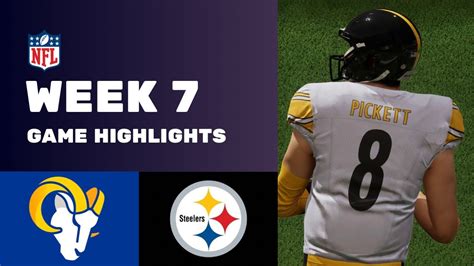 Steelers Vs Rams Week 7 Game Highlights Youtube