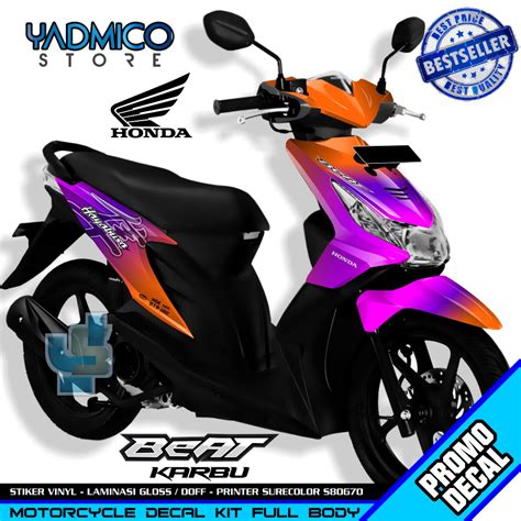 Jual Decal Beat Karbu Full Body Stiker Motor Beat Karbu Full Body