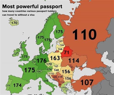 Europes most powerful passports : MapPorn