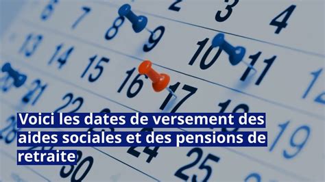 Novembre 2023 Voici Les Dates De Versement Des Aides Sociales Et Des