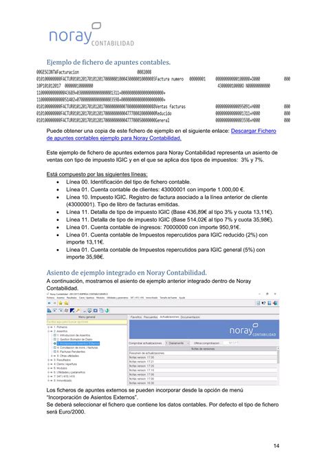 Integración contable para noray contabilidad PDF