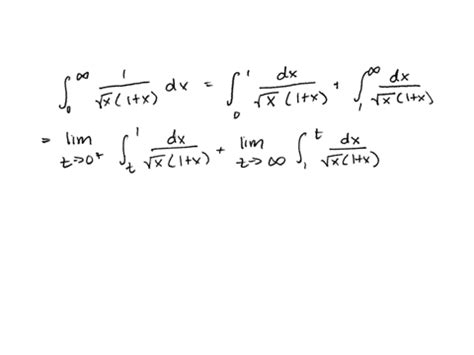 Solved Improper Integrals That Are Both Type And Type The Integral