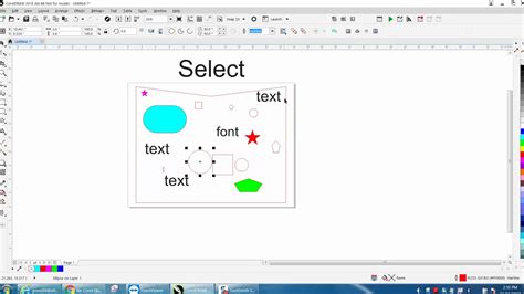 Corel Draw Tips Tricks Select Objects Guidelines Or Text YouTube