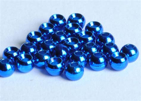 Tungsten Beads For Fly Tying Pack Metallic Blue Mm