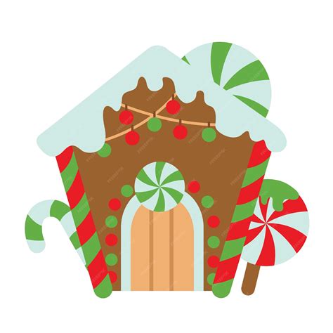 clip art of gingerbread house 6