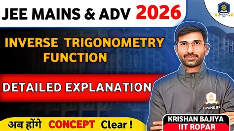 Inverse Trigonometric Function 02 Graph Range And Domain Of ITF