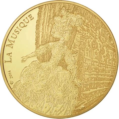 France 50 Euro Gold Coin Europa Star Programme 250th Anniversary Of