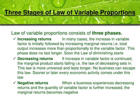 Ppt Law Of Variable Proportions Powerpoint Presentation Free