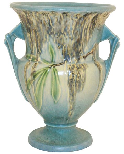 Roseville Pottery Moss Blue Vase 779 8