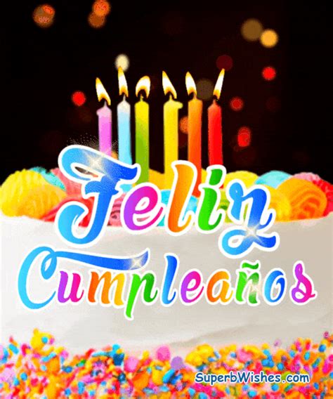 Feliz Cumpleaños Con Corazón Dorado Confetti SuperbWishes