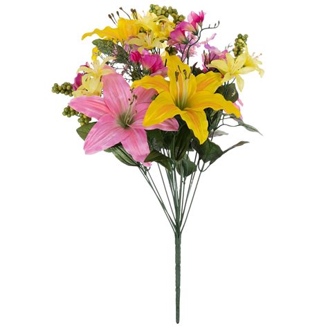 Pink Yellow Lily Bush Hobby Lobby 150789