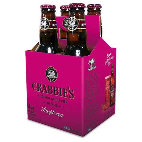 Crabbies Alcoholic Raspberry Ginger Beer • 4pk Bottle