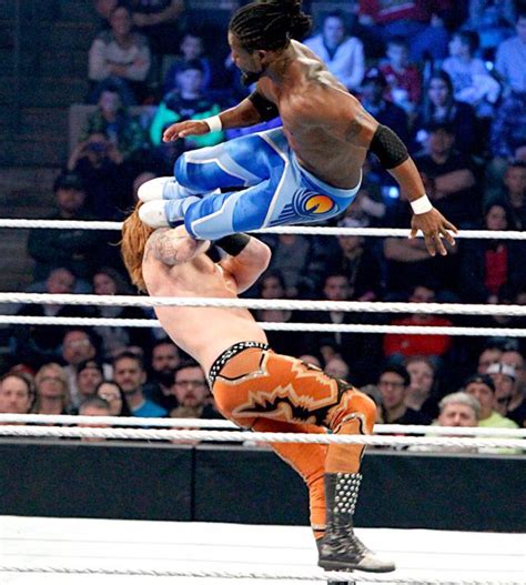 Wwe The New Day Kofi Kingston Xavier Woods And Big E Vs Heath Slater