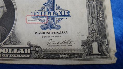 1923 1 Dollar Silver Certificate Large Note Bill