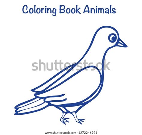 Coloring Book Animals Stock Vector (Royalty Free) 1272246991 | Shutterstock