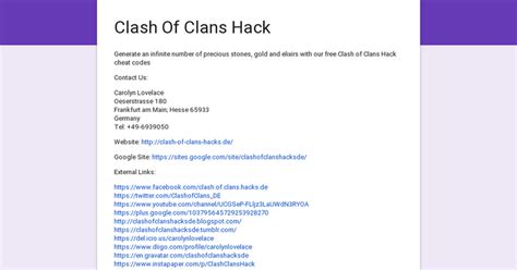 Clash Of The Clans Hack - Clash Of Clans Hack