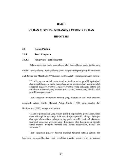 Bab Ii Kajian Pustaka Kerangka Pemikiran Dan Hipotesis