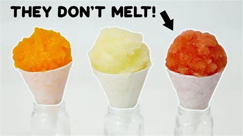 I Made Snow Cones That Dont Melt Youtube