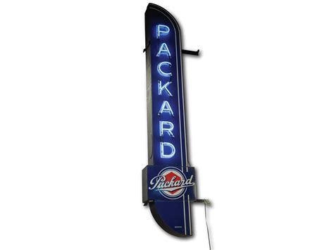 Packard Double Sided Vertical Neon Sign Auburn Fall Rm Sotheby S