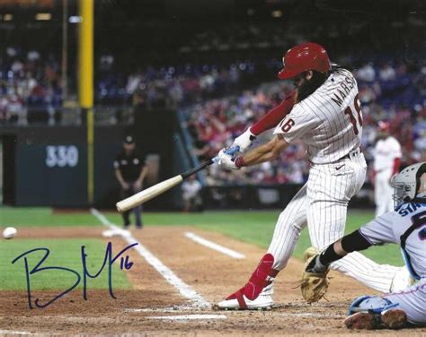 AUTOGRAPHED BRANDON MARSH 8x10 Philadelphia Phillies Photo - Main Line ...