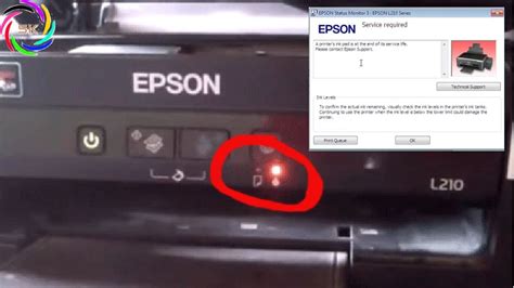 Epson L210 Red Light Blinking Error How To Reset Epson Solved YouTube