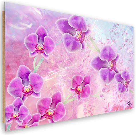 Feeby Obraz Deco Panel Orchidea Kwiaty Abstrakcja 120X80 703823