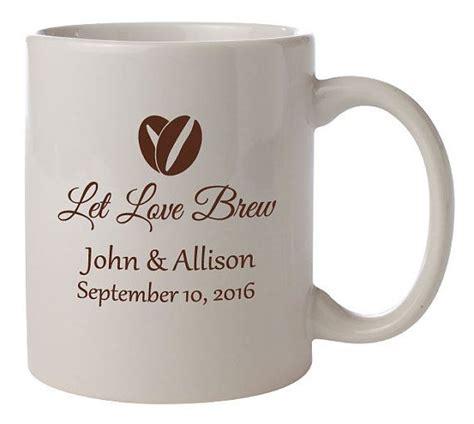 Personalized Fall Wedding Coffee Mugs - Unique Wedding Favors