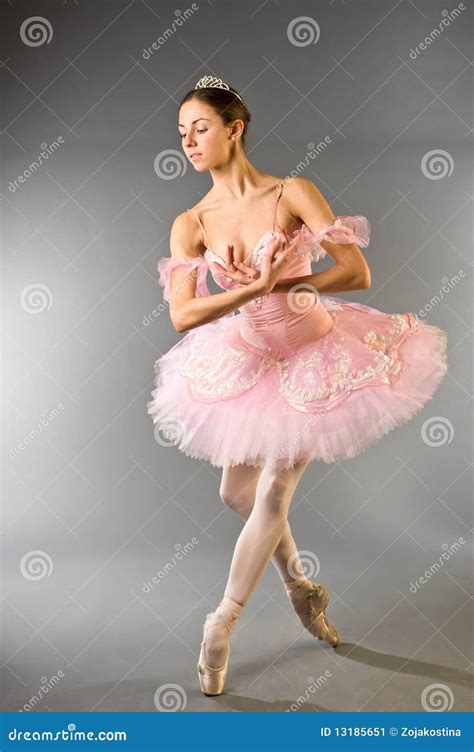 Graceful Ballerina Dancing Isolated Stock Image Image Of Ballerina