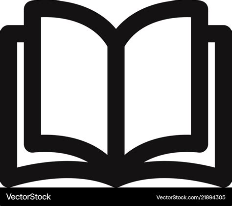 Open book icon Royalty Free Vector Image - VectorStock