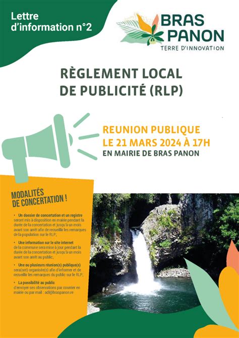 R Glement Local De Publicit Ville De Bras Panon